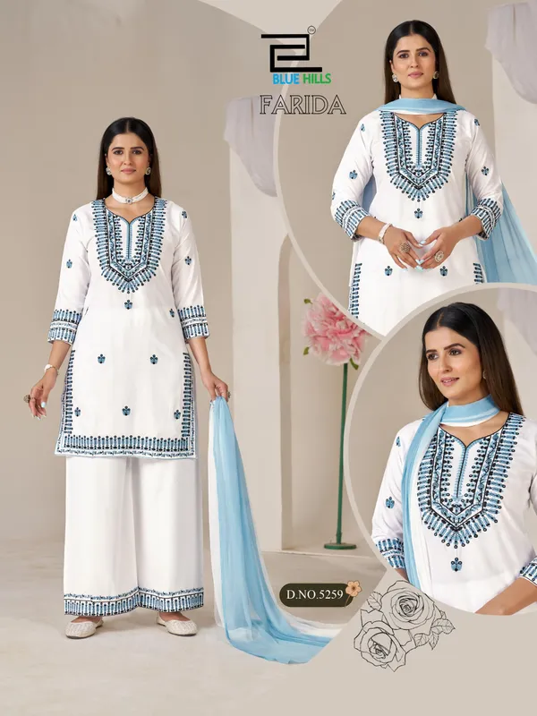 White_Designer_Festive_Kurta_Set_With_Dupatta_For_Women