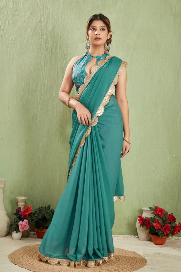 Teal_Blue_Luxury_Party_Saree_For_Women