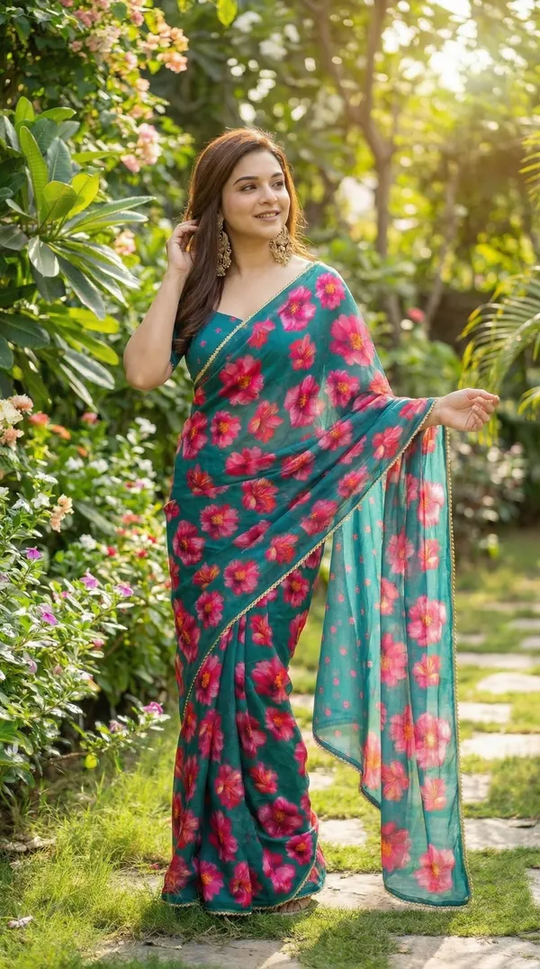 Blue_Premium_Festive_Saree_For_Women
