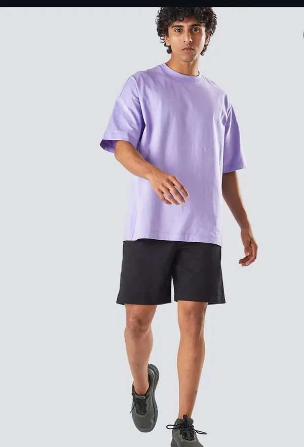 Lavender_Premium_Cotton_Oversized_T-Shirt_For_Men