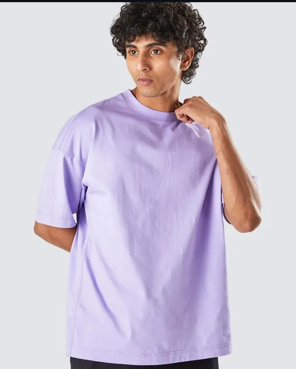 Lavender_Premium_Cotton_Oversized_T-Shirt_For_Men