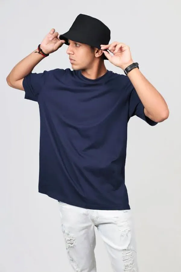 Blue_Premium_Cotton_Oversized_T-Shirt_For_Men