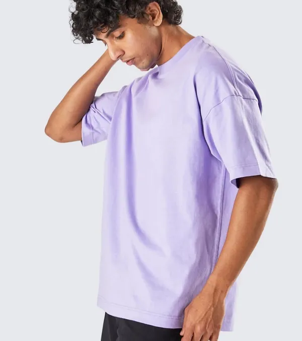 Lavender_Premium_Cotton_Oversized_T-Shirt_For_Men