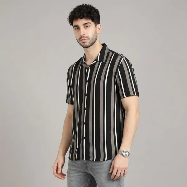 Black_Premium_Cotton_Casual_Shirt_For_Men