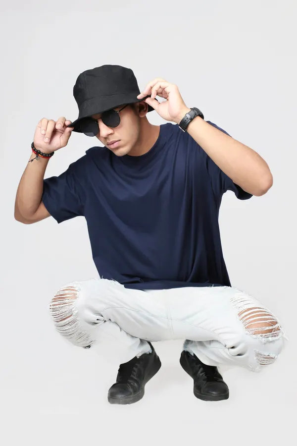 Blue_Premium_Cotton_Oversized_T-Shirt_For_Men