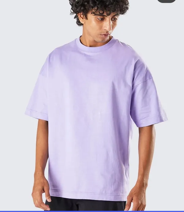 Lavender_Premium_Cotton_Oversized_T-Shirt_For_Men