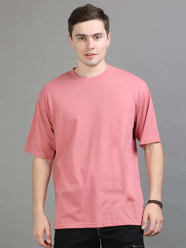 Pink_Premium_Cotton_Oversized_T-Shirt_For_Men