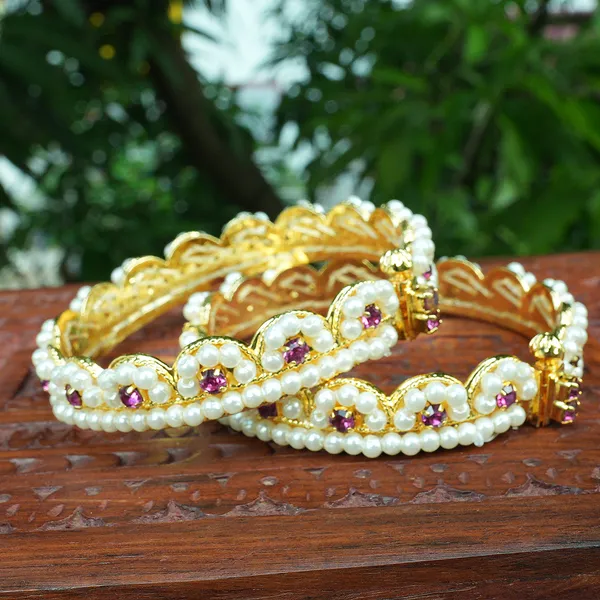 Gold_Premium_Pearl_Bangles_For_Women