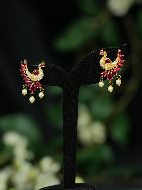 Pink_And_Gold_Premium_Copper_Earring_For_Women
