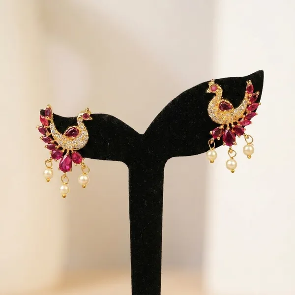 Pink_And_Gold_Premium_Copper_Earring_For_Women