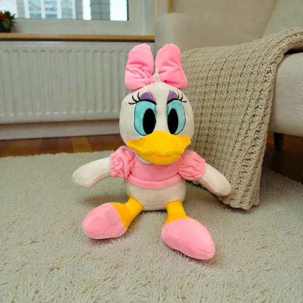 Pink_And_White_And_Yeloow_Daisy_Duck_Plush_Soft_Toy_For_Kids