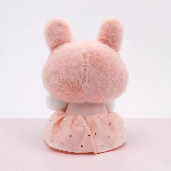 Multicolor_Bunny_Plush_Toy_With_Bow_Dress_And_Donald_Duck_Plush_Toy_For_Kids