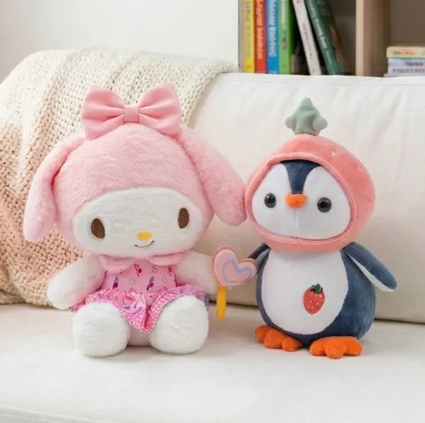 My_Melody_&_Cute_Penguin_Plush_Toy
