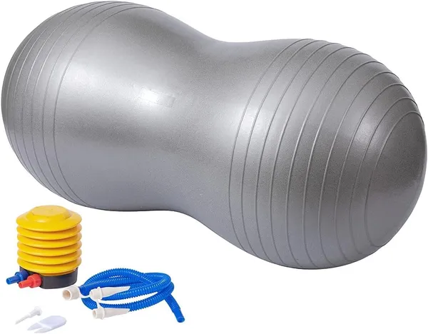 Peanut_Exercise_Ball_For_Yoga,_Therapy_&_Baby_Play_-_Anti-Burst,_Eco-Friendly_Pvc_(50Cm_X_25Cm)