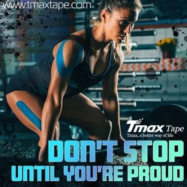 Tmax_Cotton_Waterproof_Kinesiology_Tape_Elastic_Sports_Tape_For_Muscle_Support_Pain_Relief_And_Joint_Stability_Joint_Support_And_Physiotherapy_5_Cm_X_5_M_Roll