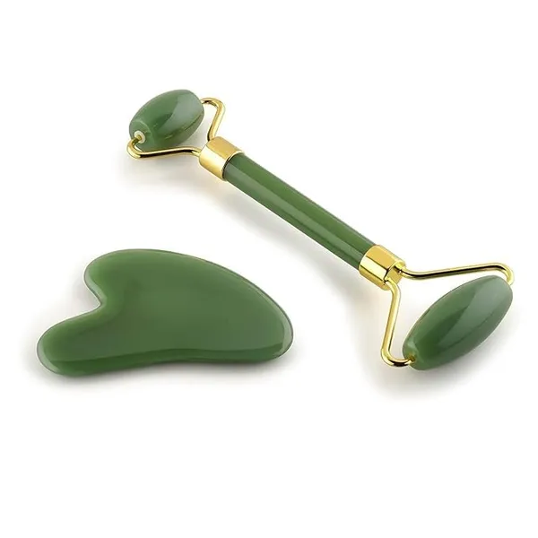 Jade_Roller_Gua_Sha_Stone_Set_Natural_Jade_Stone_Face_Roller_For_Smooth_And_Glowing_Skin_Improved_Blood_Circulation_And_Toned_Muscles_Face_Massager_For_Women_And_Men