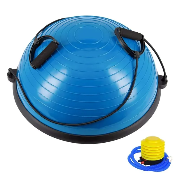 Balance_Trainer_Stability_Half_Ball_With_Pump_Blue_Anti_Slip_Dome_For_Fitness_Training_Improve_Core_And_Ab_Strength_During_Full_Body_Home_Gym_Workouts