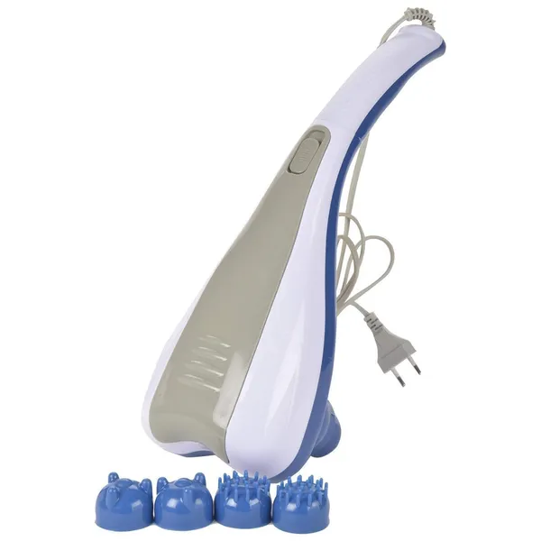 Dual_Head_Electric_Massager_For_Body_Pain_Relief_Handheld_Back_Neck_Massager_Machine_With_2_Speed_Vibration_Infrared_Magnetic_Therapy_4_Interchangeable_Heads_For_Muscle_Relaxation