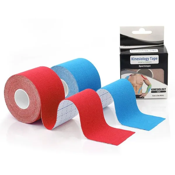 Kinesiology_Tape_For_Sport_Therapy_Athletic_Muscle_Joint_Support_Water_Resistant_Elastic_Recovery_Tape_For_Physical_Therapy_Pain_Relief_Workout_Injury_Support_Sports_Tape_Color_As_Per_Availability