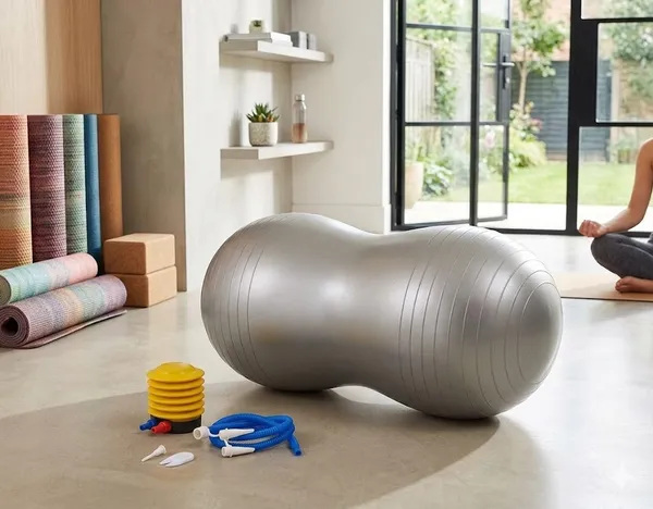 Peanut_Exercise_Ball_For_Yoga,_Therapy_&_Baby_Play_-_Anti-Burst,_Eco-Friendly_Pvc_(50Cm_X_25Cm)