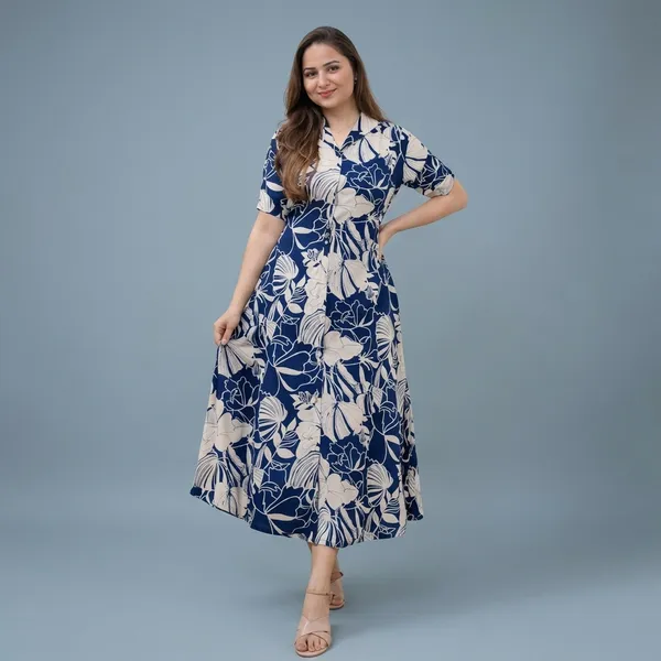 Navy_Blue_Rayon_Cotton_Maxi_Dress_For_Women