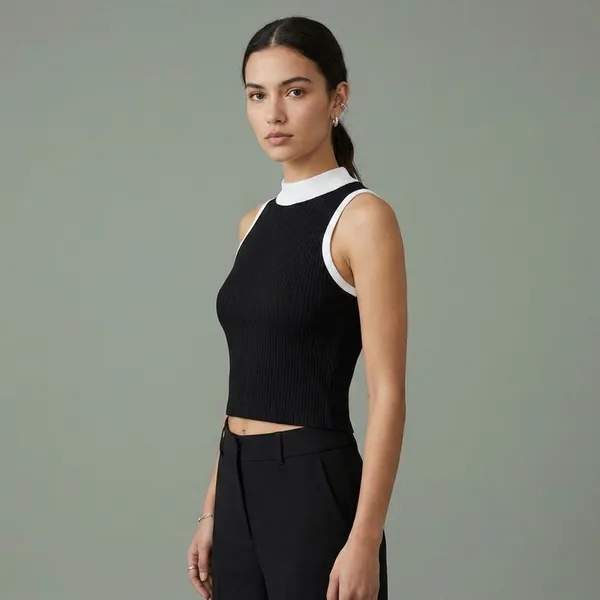 Black_Hosiery_Crop_Top_For_Women