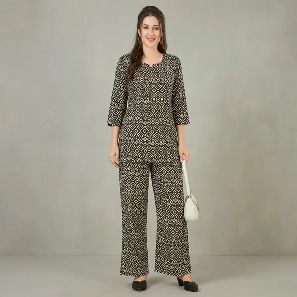 Black_Beige_Rayon_Kurta_Palazzo_Set_For_Women