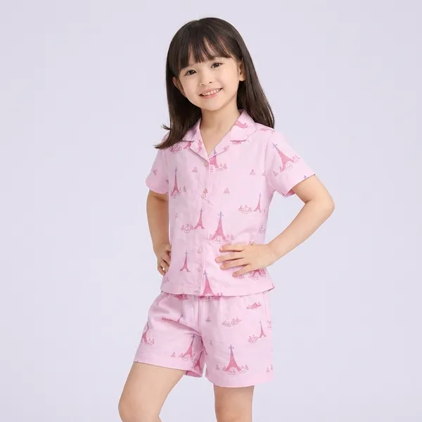 Pink_And_Purple_Cotton_Night_Suit_Set_For_Girls