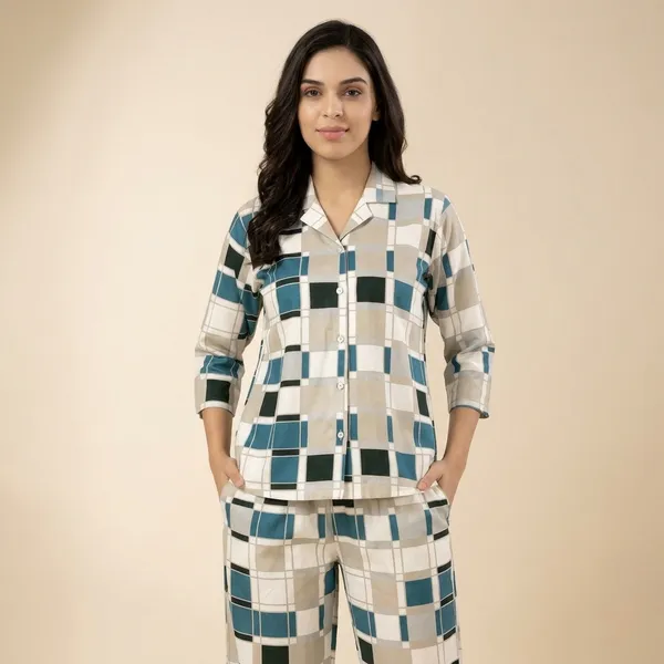 Multicolor_Cotton_Night_Suit_Set_For_Women