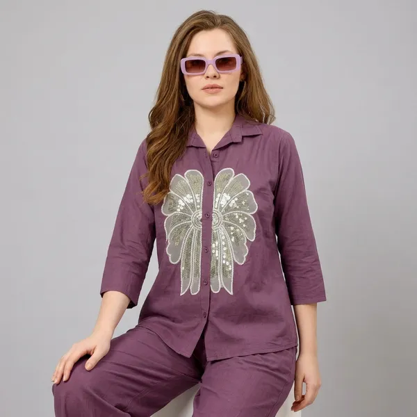 Mauve_Cotton_Co-Ord_Set_For_Women