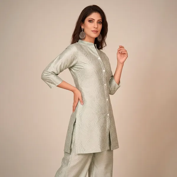 Green_Cotton_Silk_Kurta_Palazzo_Set_For_Women