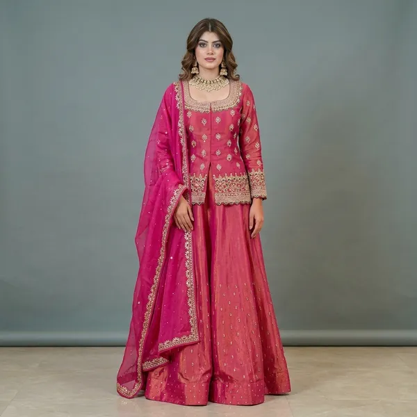 Pink_Chanderi_Silk_Sharara_Suit_For_Women