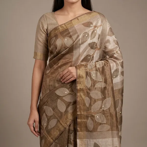 Beige_Silk_Saree_For_Women