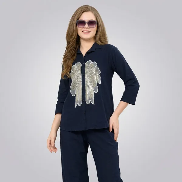 Navy_Blue_Cotton_Co-Ord_Set_For_Women