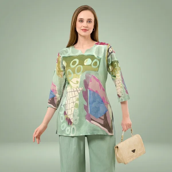 Green_Cotton_Flex_Co-Ord_Set_For_Women