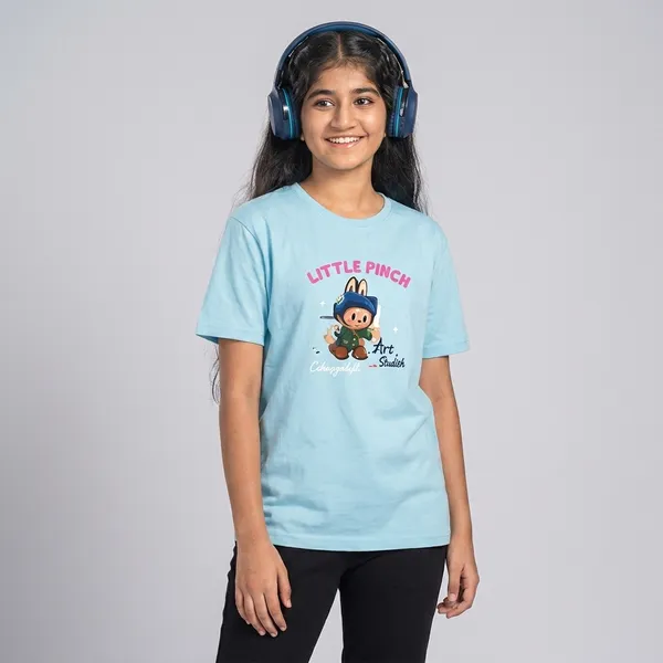 Sky_Blue_Hosiery_Oversized_Tshirt_For_Girls