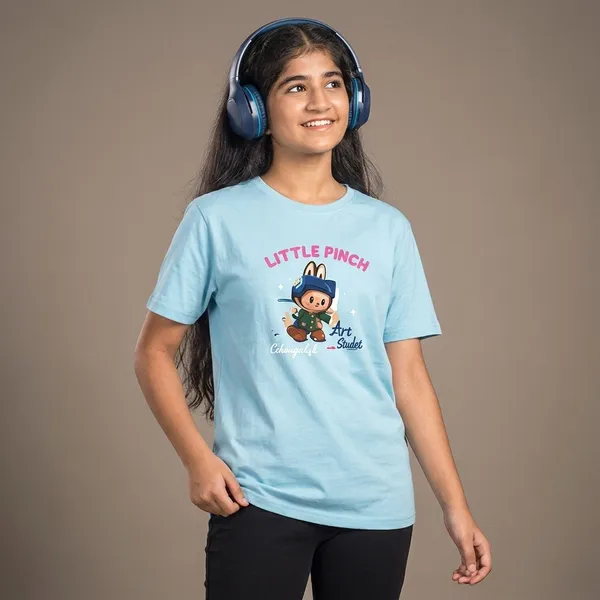 Sky_Blue_Hosiery_Oversized_Tshirt_For_Girls