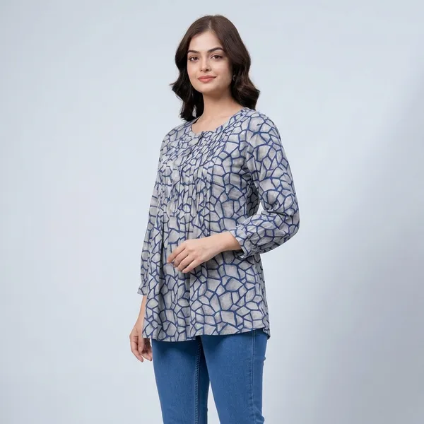 Grey_Cotton_Top_For_Women