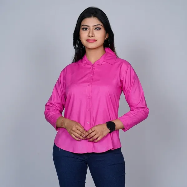 Pink_Cotton_Shirt_For_Women