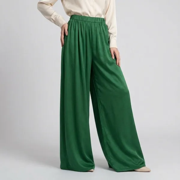 Green_Satin_Lycra_Palazzo_Pants_For_Women