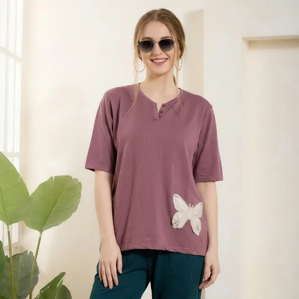 Mauve_Knitted_Top_For_Women