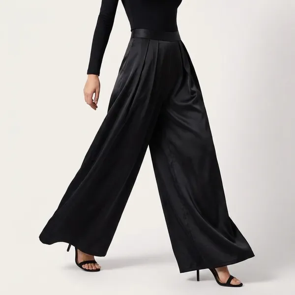 Black_Satin_Lycra_Palazzo_Pants_For_Women