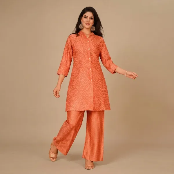Orange_Cotton_Silk_Kurta_Palazzo_Set_For_Women