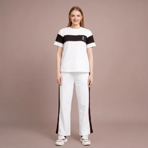 White_Hosiery_Track_Suit_For_Women