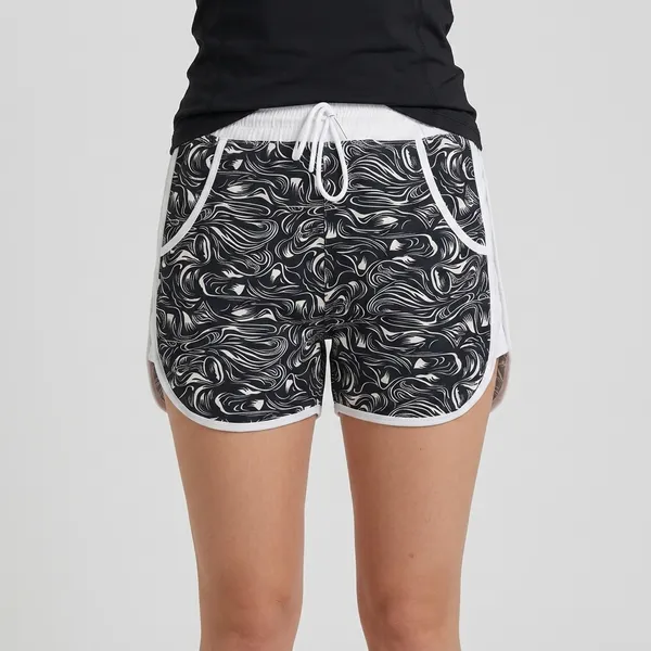 Black_And_White_Hosiery_Short_For_Women
