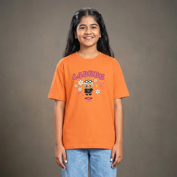 Orange_Hosiery_Oversized_Tshirt_For_Girls
