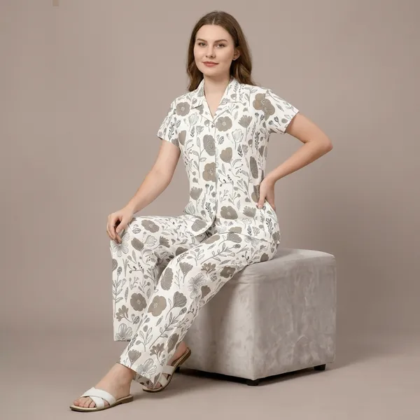 White_Cotton_Night_Suit_Set_For_Women