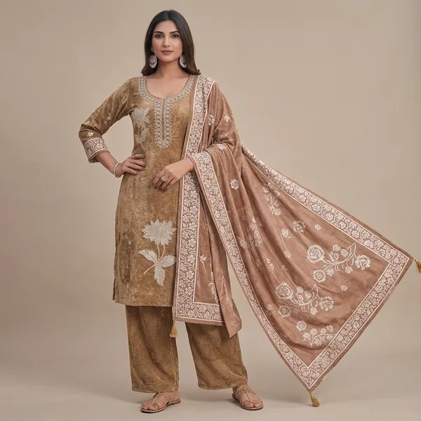 Brown_Jimmy_Choo_Kurta_Set_For_Women