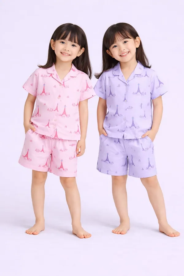 Pink_And_Purple_Cotton_Night_Suit_Set_For_Girls