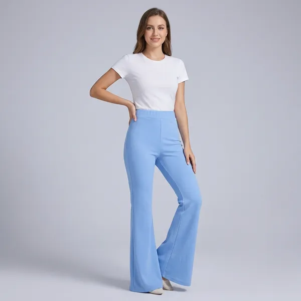 Blue_Hosiery_Wide_Length_Pants_For_Women